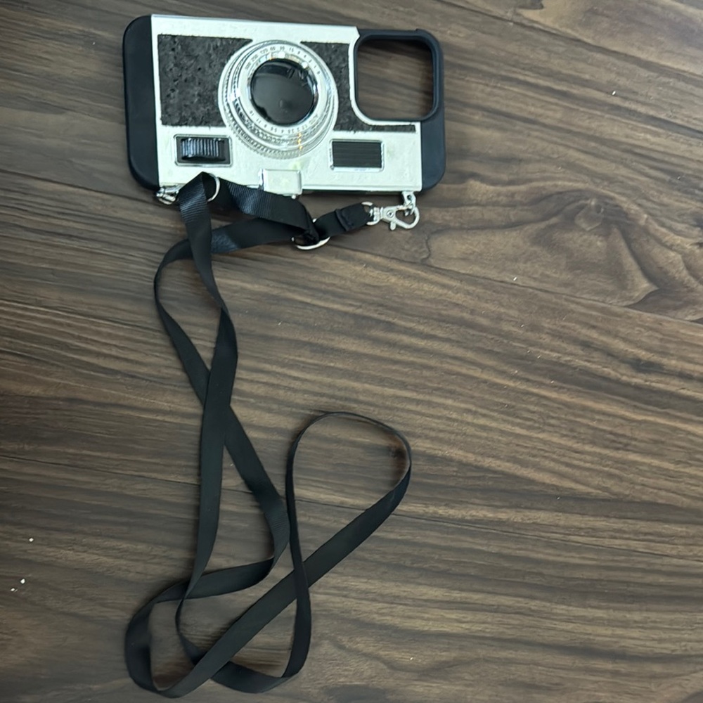 Retro Camera Phone Case with Strap
